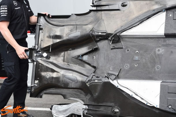 Mercedes AMG upper side of undertray